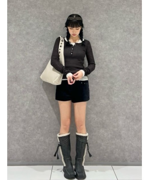 LAGUA GEM（ラグアジェム）の「VINTAGE RING バッグ（ショルダーバッグ・レディース・アイボリー/ブラック・FREE）」の11枚目の写真