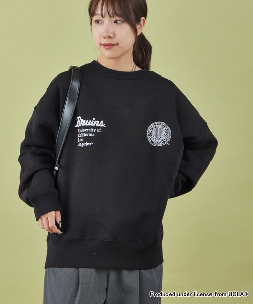 GOOD ROCK SPEED(グッドロックスピード)の「GOOD ROCK SPEED/グッドロックスピード UCLA COLLEGE DESIGN SWEAT カレッジ 刺繍ロゴ クルーネックスウェット(スウェット・レディース・ブラック・FREE)」の11枚目の写真
