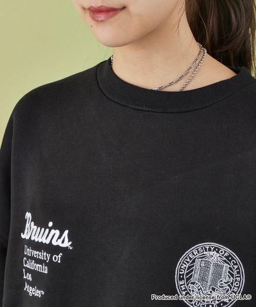 GOOD ROCK SPEED(グッドロックスピード)の「GOOD ROCK SPEED/グッドロックスピード UCLA COLLEGE DESIGN SWEAT カレッジ 刺繍ロゴ クルーネックスウェット(スウェット・レディース・ブラック・FREE)」の14枚目の写真