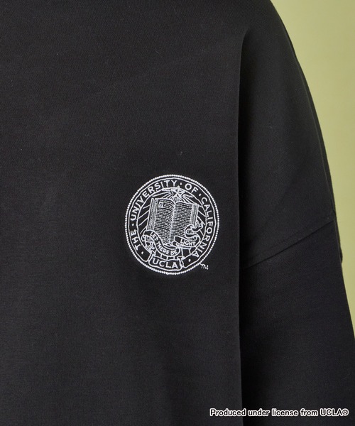 GOOD ROCK SPEED(グッドロックスピード)の「GOOD ROCK SPEED/グッドロックスピード UCLA COLLEGE DESIGN SWEAT カレッジ 刺繍ロゴ クルーネックスウェット(スウェット・レディース・ブラック・FREE)」の6枚目の写真