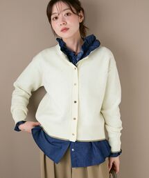 le.coeur blanc | 《手洗い可能》ラメドットジャガードカーディガン(カーディガン/ボレロ)