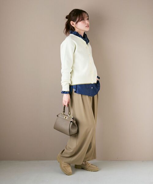 le.coeur blanc（ルクールブラン）の「《手洗い可能》ラメドットジャガードカーディガン（カーディガン/ボレロ・レディース・ホワイト系その他/ブラック系その他・38）」の18枚目の写真