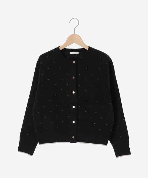 le.coeur blanc（ルクールブラン）の「《手洗い可能》ラメドットジャガードカーディガン（カーディガン/ボレロ・レディース・ホワイト系その他/ブラック系その他・38）」の16枚目の写真