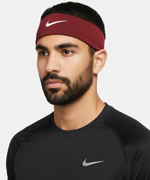NIKE（ナイキ）の「【NIKE/ナイキ 】Dri-Fit フューリー ワイドヘッドバンド（ヘアバンド・メンズ・ブラック/グレー/ブルー/ホワイト/グリーン系/レッド/ワインレッド/ネイビー・FREE）」の8枚目の写真