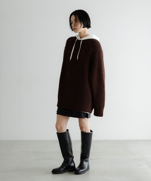 LOWRYS FARM(ローリーズファーム)の「【LFM(U)】TPRUフーディ-Tロングスリーブ 608035(Tシャツ/カットソー・メンズ・ホワイト/ブラック/グレー・LARGE/MEDIUM)」の20枚目の写真