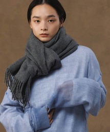 ザイノウエブラザーズ　ライトグレー マフラー THE INOUE BROTHERS / ザ イノウエブラザーズ Brushed Scarf