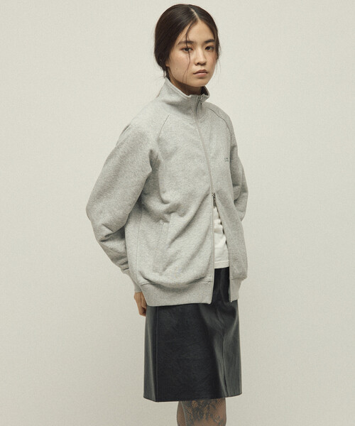 FREAK'S STORE（フリークスストア）の「MA Firsthand/マ ファーストハンド MA ベーシックロゴ刺繍 トラックジャケット / 裏毛スウェット（カーディガン/ボレロ・レディース・ブラウン/レッド/チャコールグレー/グレー・ﾌﾘ-）」の12枚目の写真