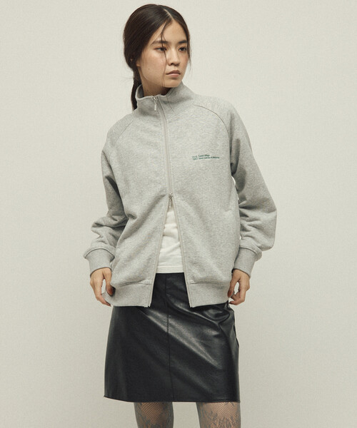 FREAK'S STORE（フリークスストア）の「MA Firsthand/マ ファーストハンド MA ベーシックロゴ刺繍 トラックジャケット / 裏毛スウェット（カーディガン/ボレロ・レディース・ブラウン/レッド/チャコールグレー/グレー・ﾌﾘ-）」の13枚目の写真