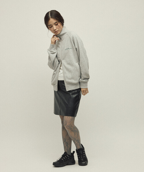 FREAK'S STORE（フリークスストア）の「MA Firsthand/マ ファーストハンド MA ベーシックロゴ刺繍 トラックジャケット / 裏毛スウェット（カーディガン/ボレロ・レディース・ブラウン/レッド/チャコールグレー/グレー・ﾌﾘ-）」の16枚目の写真