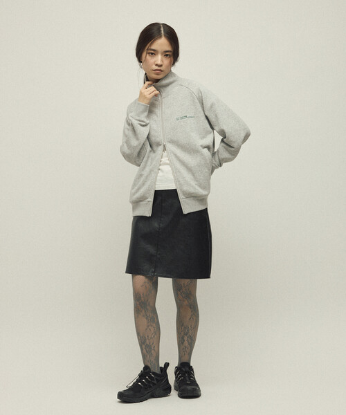 FREAK'S STORE（フリークスストア）の「MA Firsthand/マ ファーストハンド MA ベーシックロゴ刺繍 トラックジャケット / 裏毛スウェット（カーディガン/ボレロ・レディース・ブラウン/レッド/チャコールグレー/グレー・ﾌﾘ-）」の17枚目の写真