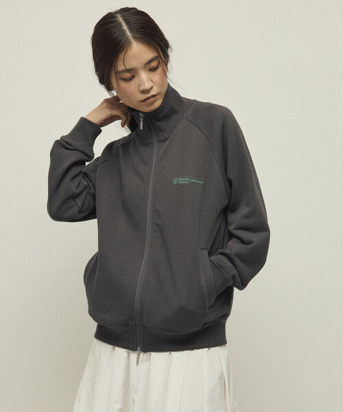 FREAK'S STORE（フリークスストア）の「MA Firsthand/マ ファーストハンド MA ベーシックロゴ刺繍 トラックジャケット / 裏毛スウェット（カーディガン/ボレロ・レディース・ブラウン/レッド/チャコールグレー/グレー・ﾌﾘ-）」の22枚目の写真