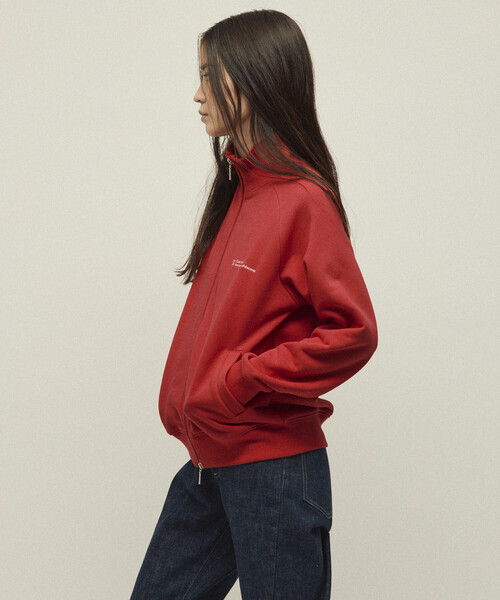 FREAK'S STORE（フリークスストア）の「MA Firsthand/マ ファーストハンド MA ベーシックロゴ刺繍 トラックジャケット / 裏毛スウェット（カーディガン/ボレロ・レディース・ブラウン/レッド/チャコールグレー/グレー・ﾌﾘ-）」の9枚目の写真