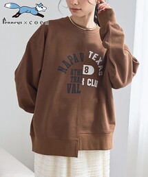【PENNEYS（ぺニーズ）別注】 リメイク風切り替え裏毛スウェット