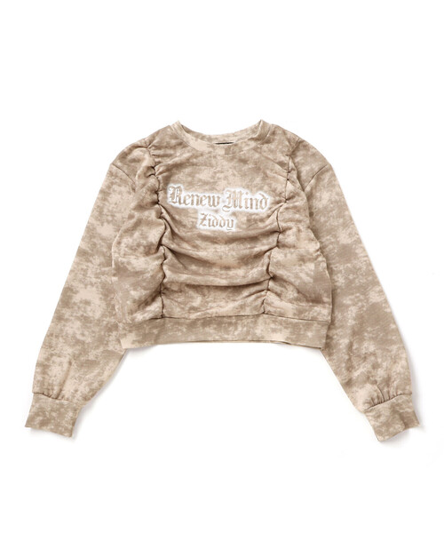 ZIDDY（ジディ）の「タイダイトレーナー(130~160cm)（スウェット・キッズ・グレー/ベージュ・140cm/150cm/130cm/FREE）」の15枚目の写真