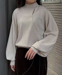 【&g'aime】チェーンデザインニット Chain Design Knit