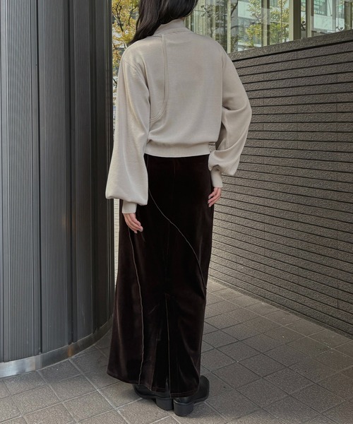 &g'aime（アンジェム）の「【&g'aime】チェーンデザインニット　Chain Design Knit（ニット/セーター・レディース・ブラック/アイボリー/ブルー・FREE）」の21枚目の写真