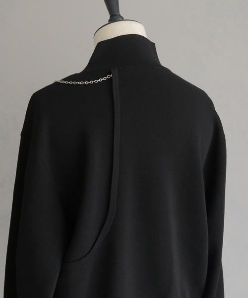 &g'aime（アンジェム）の「【&g'aime】チェーンデザインニット　Chain Design Knit（ニット/セーター・レディース・ブラック/アイボリー/ブルー・FREE）」の10枚目の写真