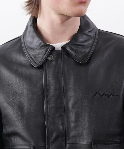 MANASTASH（マナスタッシュ）の「MANASTASH/マナスタッシュ/LEATHER MOTOR BLOUSON（ブルゾン・メンズ・ブラック・M/L/XL）」の7枚目の写真