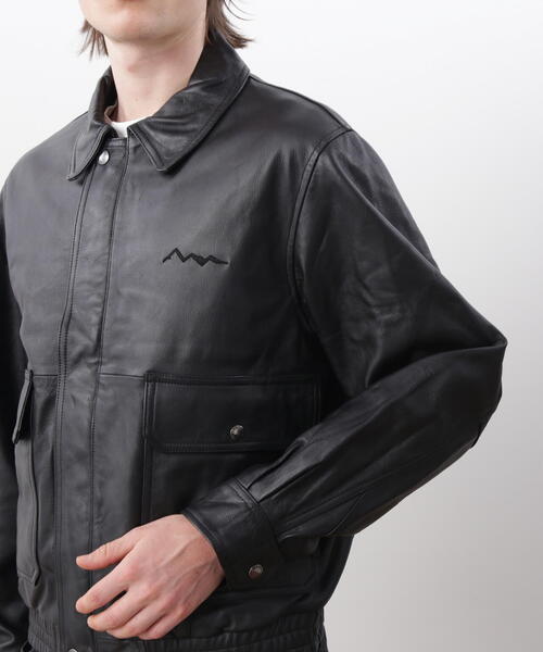 MANASTASH（マナスタッシュ）の「MANASTASH/マナスタッシュ/LEATHER MOTOR BLOUSON（ブルゾン・メンズ・ブラック・M/L/XL）」の6枚目の写真