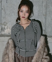 BLONDEY（ブロンディ）の「ボーダーZIPパーカー（パーカー・メンズ）」