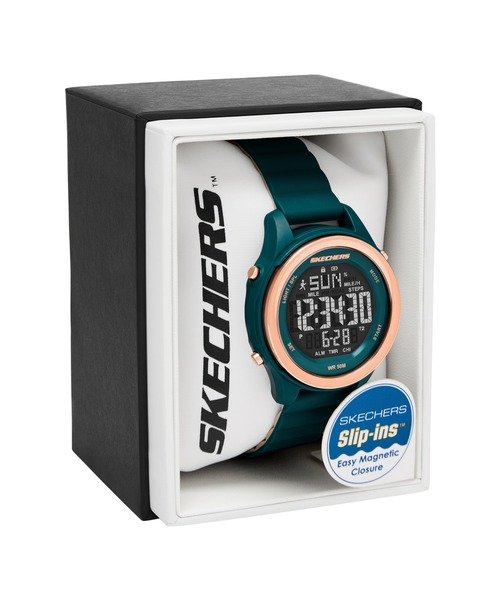 SKECHERS(スケッチャーズ)の「スケッチャーズ 腕時計 レディース デジタル シリコン SR6349(デジタル腕時計・レディース・グリーン・FREE)」の5枚目の写真