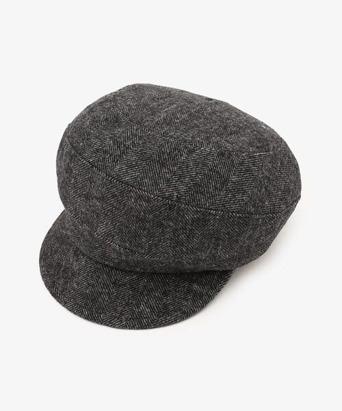 Afternoon Tea（アフタヌーンティー）の「ヘリンボーンキャスケット（キャスケット・レディース・ブラック/ライトグレー・ONE SIZE）」の5枚目の写真