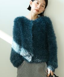 AMERICAN HOLIC | シャギーニットクルーネックカーディガン(カーディガン/ボレロ)