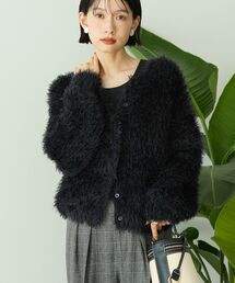 AMERICAN HOLIC | シャギーニットクルーネックカーディガン(カーディガン/ボレロ)