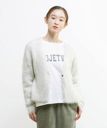 ロングシャギーショートカーディガン