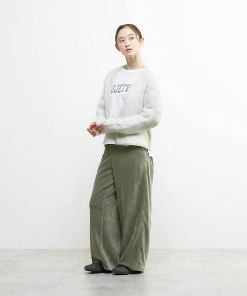 Lourmarin(ルールマラン)の「ロングシャギーショートカーディガン(カーディガン/ボレロ・レディース・グレー/ライトグレー/モスグリーン/ブラウン・FREE)」の14枚目の写真