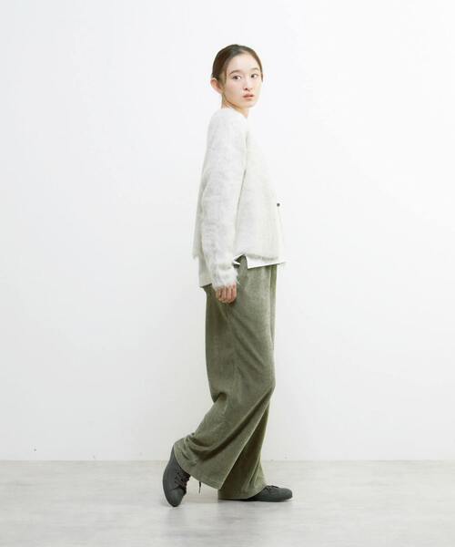 Lourmarin(ルールマラン)の「ロングシャギーショートカーディガン(カーディガン/ボレロ・レディース・グレー/ライトグレー/モスグリーン/ブラウン・FREE)」の12枚目の写真