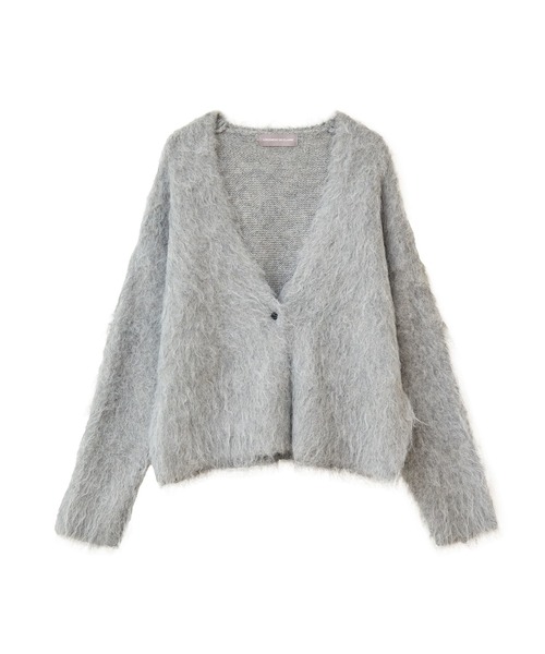 Lourmarin(ルールマラン)の「ロングシャギーショートカーディガン(カーディガン/ボレロ・レディース・グレー/ライトグレー/モスグリーン/ブラウン・FREE)」の16枚目の写真