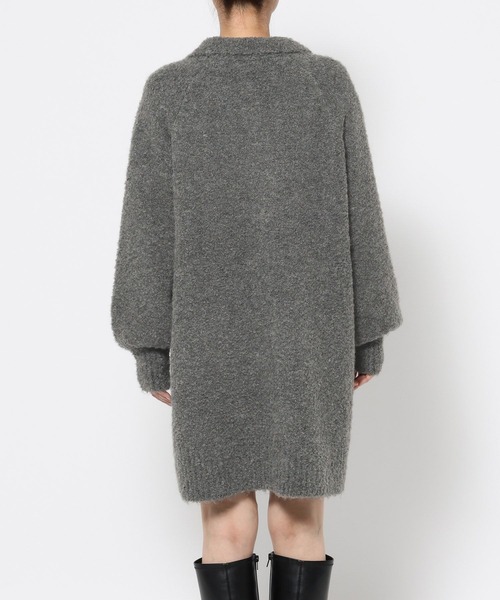 LOWRYS FARM（ローリーズファーム）の「スキッパーニットミニワンピース　 606926（ワンピース・レディース・アイボリー/チャコールグレー/ブラウン・FREE）」の20枚目の写真