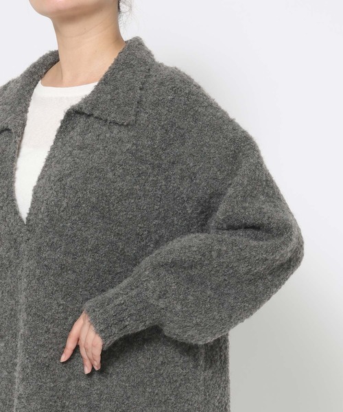 LOWRYS FARM（ローリーズファーム）の「スキッパーニットミニワンピース　 606926（ワンピース・レディース・アイボリー/チャコールグレー/ブラウン・FREE）」の22枚目の写真