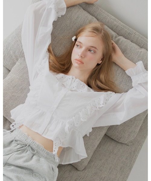 April Jane（エイプリルジェーン）の「ヴィンテージレースブラウス（シャツ/ブラウス・レディース・ピンク/ホワイト・FREE）」の22枚目の写真