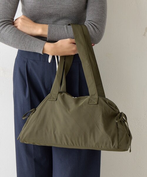 BIRTHDAY BAR（バースデイバー）の「【EARTHMADE】WIDE ZIP BAG　ワイドジップバッグ（トートバッグ・レディース・ブラック/サックスブルー/シルバー/カーキ・0）」の3枚目の写真