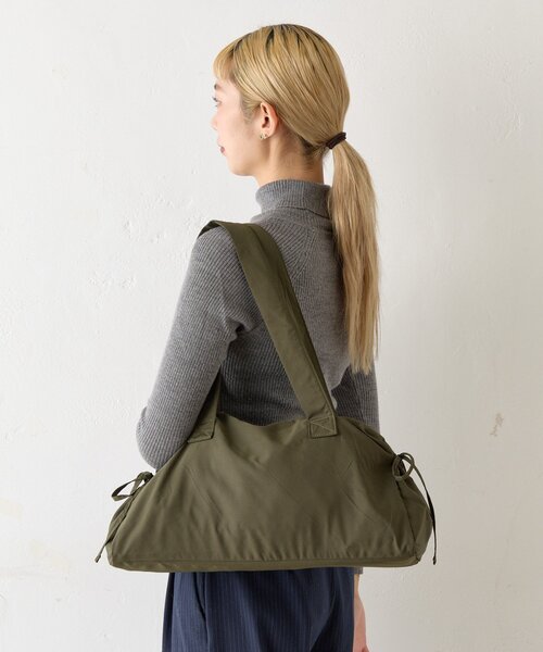 BIRTHDAY BAR（バースデイバー）の「【EARTHMADE】WIDE ZIP BAG　ワイドジップバッグ（トートバッグ・レディース・ブラック/サックスブルー/シルバー/カーキ・0）」の13枚目の写真