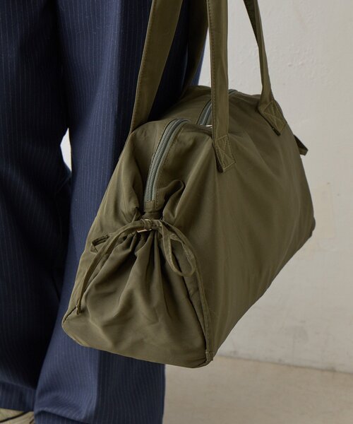BIRTHDAY BAR（バースデイバー）の「【EARTHMADE】WIDE ZIP BAG　ワイドジップバッグ（トートバッグ・レディース・ブラック/サックスブルー/シルバー/カーキ・0）」の11枚目の写真