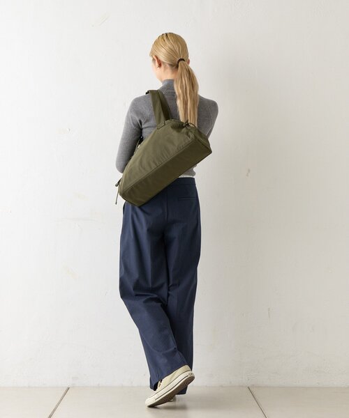 BIRTHDAY BAR（バースデイバー）の「【EARTHMADE】WIDE ZIP BAG　ワイドジップバッグ（トートバッグ・レディース・ブラック/サックスブルー/シルバー/カーキ・0）」の9枚目の写真