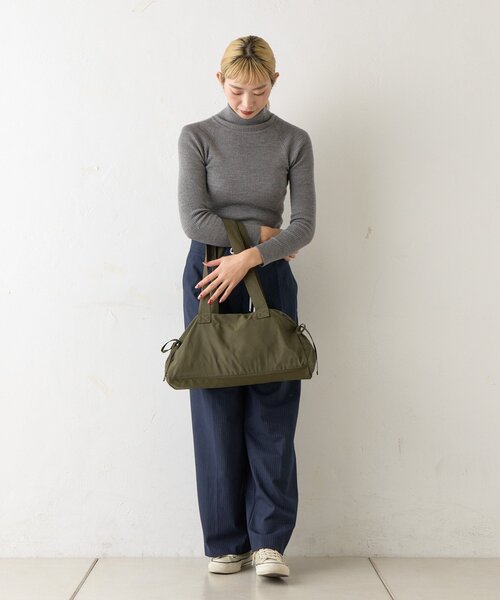 BIRTHDAY BAR（バースデイバー）の「【EARTHMADE】WIDE ZIP BAG　ワイドジップバッグ（トートバッグ・レディース・ブラック/サックスブルー/シルバー/カーキ・0）」の20枚目の写真