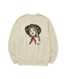 SYNDICATE RETRO WESTERN GIRL CREW NECK SW