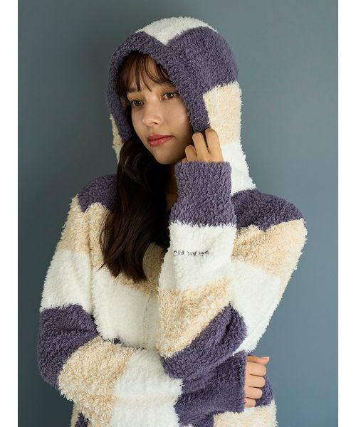 セール】ジェラート3ボーダーパーカ（ルームウェア/パジャマ）｜gelato