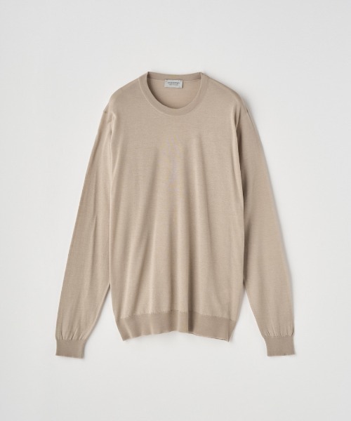 JOHN SMEDLEY（ジョンスメドレー）の「※※使用不可※※　[Anglo Indian Gauze] クルーネック長袖ニットプルオーバー（ニット/セーター・メンズ・ネイビー/ブルー系その他2/ブラック/ベージュ系その他3/シルバー・M/S/L）」の3枚目の写真