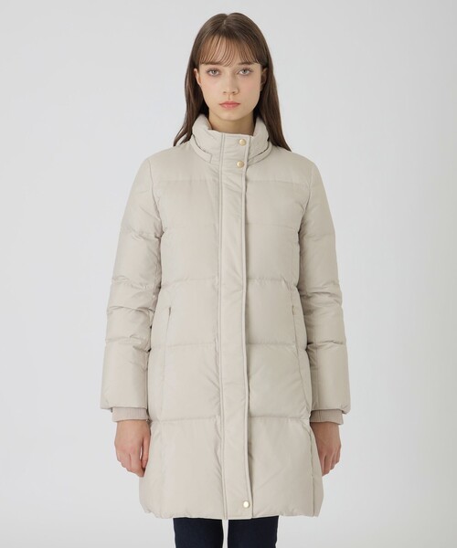 セール】ハイマルチピーチタフタロングダウンコート（ダウンジャケット