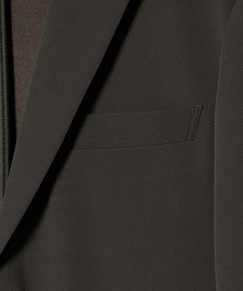 UNITED ARROWS（ユナイテッドアローズ）の「PERTEX バックブラッシュド シングル2ボタン テーラードジャケット UA COZY ウォッシャブル 2WAYストレッチ はっ水（テーラードジャケット・メンズ・ダークグリーン/ブラック・S/M/XL/XXL/L）」の9枚目の写真