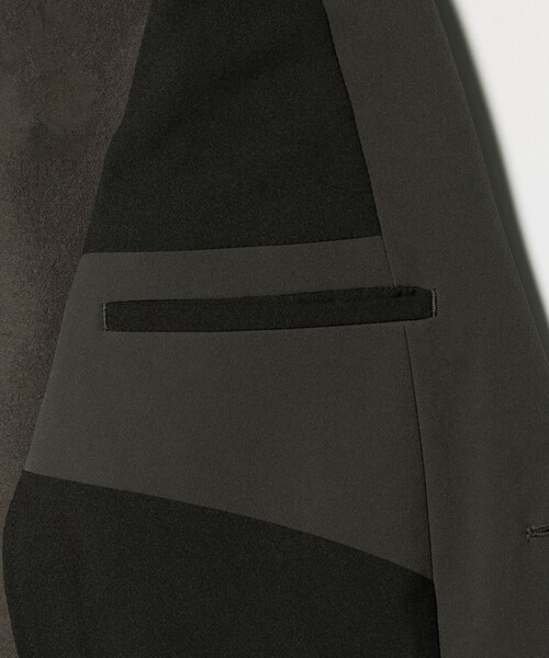 UNITED ARROWS（ユナイテッドアローズ）の「PERTEX バックブラッシュド シングル2ボタン テーラードジャケット UA COZY ウォッシャブル 2WAYストレッチ はっ水（テーラードジャケット・メンズ・ダークグリーン/ブラック・S/M/XL/XXL/L）」の12枚目の写真