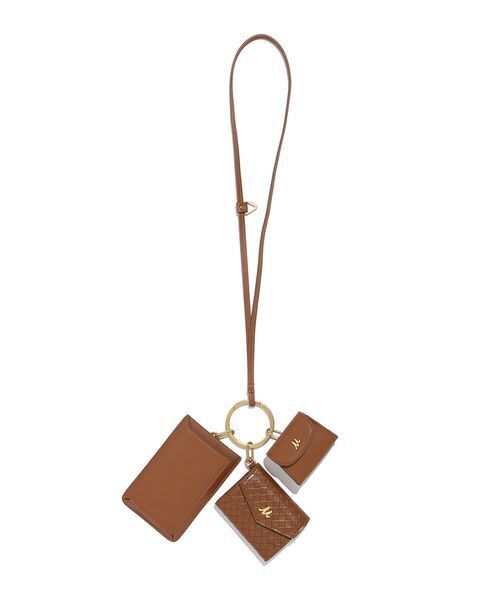 Mila Owen（ミラオーウェン）の「ショルダー付きトリプルバッグ（ショルダーバッグ・レディース・キャメル/ブラック・F）」の16枚目の写真