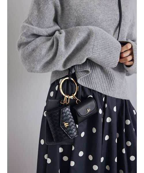 Mila Owen（ミラオーウェン）の「ショルダー付きトリプルバッグ（ショルダーバッグ・レディース・キャメル/ブラック・F）」の18枚目の写真