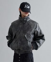 EPNK(C[s[GkP[)Structured Bomber Zip Jacket / XgN`[{o[WbvWPbg(u])