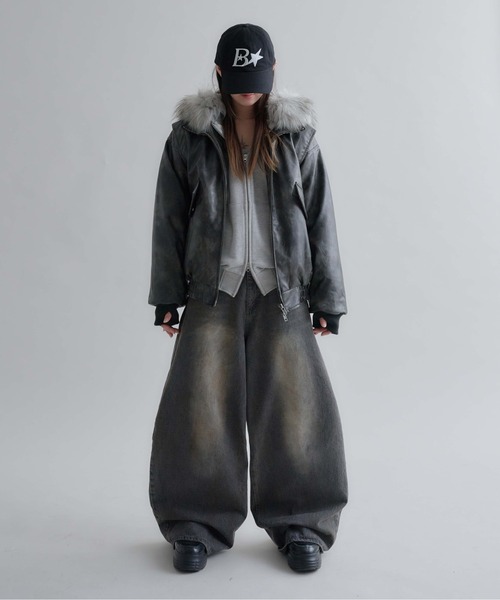 EPNK（イーピーエヌケー）の「Structured Bomber Zip Jacket / ストラクチャーボンバージップジャケット（ブルゾン・メンズ・ブラウン/ブラック・SMALL/MEDIUM/LARGE）」の16枚目の写真